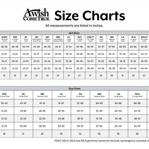 awishcometrue size